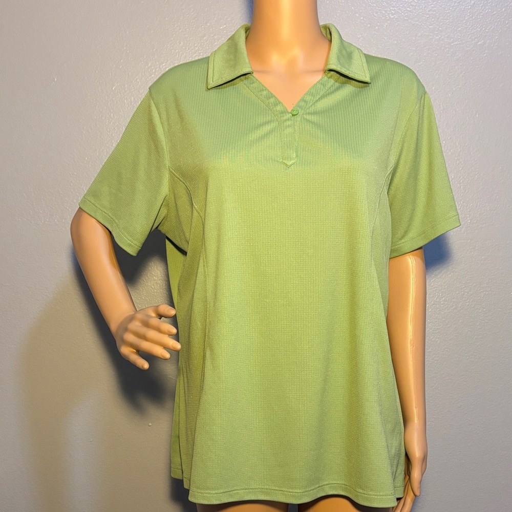 Cutter & Buck DryTec Lime Green Athletic Polo